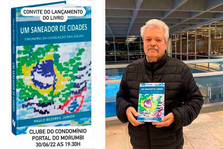 Associado segurando o livro semeador de cidades